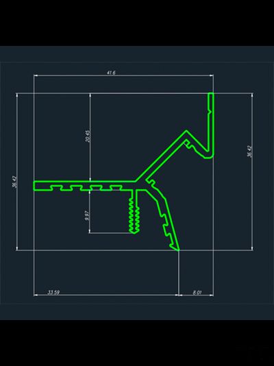 Потолочный профиль Pro Design Gipps 594 Черный