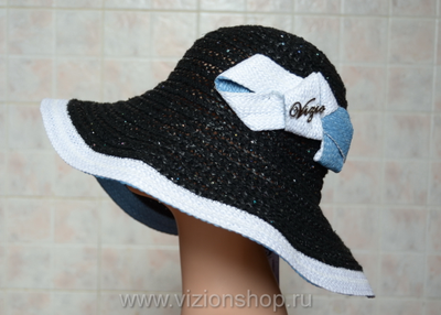 Шляпа черная с широкими полями италия фото