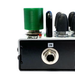 Насадка на кнопку педали эффектов, высокая (3D печать), 1 шт (зеленая)