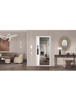 Стальная дверь   Plata с зеркалом (биометрический замок Smart lock Y23)