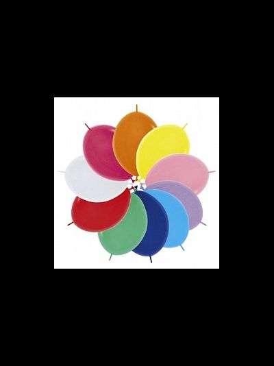 Шар 12"/30 см Линколун, Ассорти, Пастель/Металлик