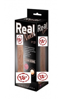 563303 Фаллоимитатор REAL NEXT № 33 на присоске, L 205 мм D 52 мм