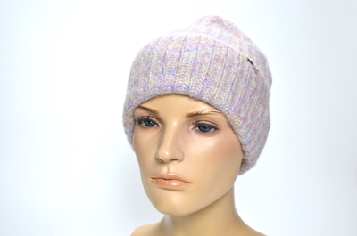 Вицио шапка Италия с отворотом розовая