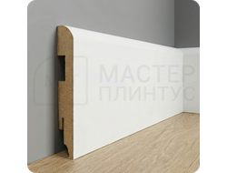 Белый МДФ плинтус по покраску TeckWood прямой 120 мм.