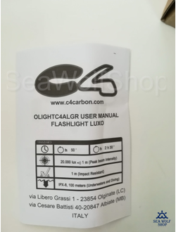 Фонарик подводный C4 LUXO TORCH (450lm, ААА*3)