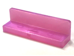 Panel 1 x 4 x 1, Satin Trans-Dark Pink (30413 / 6288505 / 6294242)
