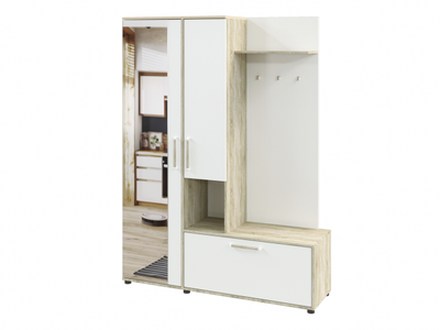 Прихожая Афина-1 Дуб сонома/Белый жемчуг