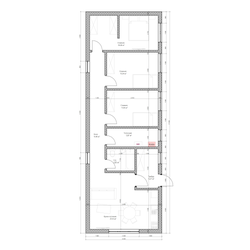 Одноэтажный дом с тремя спальнями 86м² (S75)