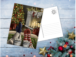 Елена Кривошлыкова "Отдых у камина"