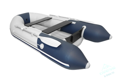 Лодка ПВХ Мастер Лодок Таймень NX2800НДНД "Комби" Св.Серый / Синий