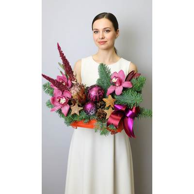 Новогодняя композиция № 1121