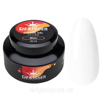 ГЕЛЬ МОДЕЛИРУЮЩИЙ DESIGNER (WHITE) БЕЛЫЙ/ 50МЛ-------BULDER GEL (ALB) 50ML