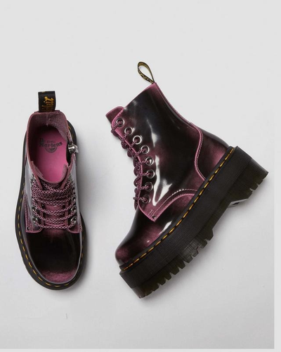 Ботинки Dr Martens Jadon Max Distressed Platforms Fondant Pink Arcadia