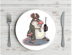 Тарелки с символикой "Крыса"