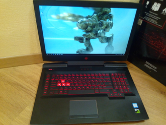 HP OMEN 17-AN006UR ( 17.3 FHD IPS i5-7300HQ GTX1050(4Gb) 6Gb 1Tb )