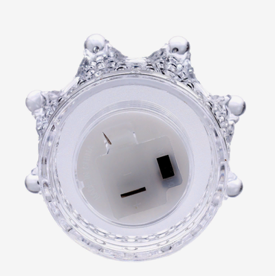 Свеча светодиодная «Корона» с жёлтым свечением, 6 см х 7 см х 8 см