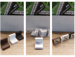 Уголок металлический с пластиковой крышкой 28х28х28  БЕЛЫЙ