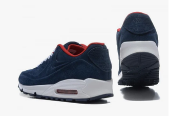 Nike Air Max 90 VT blue (Экокожа) сзади