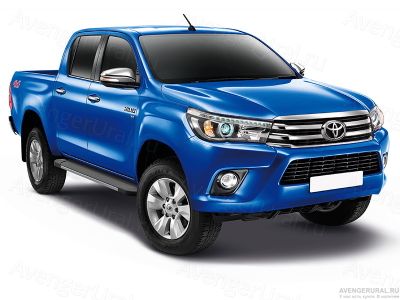 Пороги на новый пикап Toyota Hilux Revo