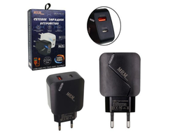 Сетевое зарядное устройство MRM MR820C PD 20W + QC3.0 (black) в упаковке