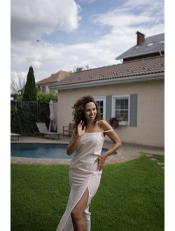 Сорочка из батиста (персиковая)