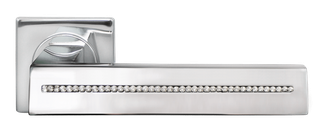 Дверные ручки Morelli Luxury DIADEMA S1 CRO Цвет - Полированный хром