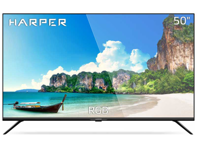 Телевизор Harper 50U751TS  50"  4K  Smart TV  Черный