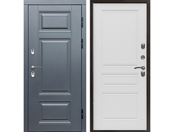 Дверь термо Премиум Grey-Классика белое дерево
