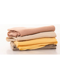 Плед вязаный "Шишки" 110*160