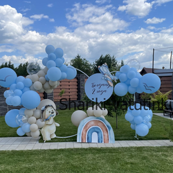 Фотозона из шаров на день рождения мальчику самолет