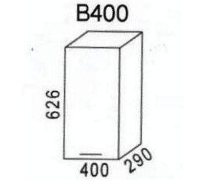 Шкаф В400 Мальва (Эра) ЛДСП