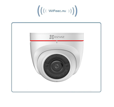 EZVIZ C4W (CS-CV228-A0-3C2WFR) (2.8mm) уличная WiFi видеокамера с сиреной 100 дб и стробоскопом., встроенный микрофон, с DVR. Full HD 2 Mp