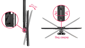 Кронштейн для телевизора потолочный 32-65