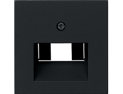 0270005 Gira, накладка розеток RJ, матовый черный