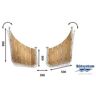 Транцевая площадка Batsystem PS55 950 x 430 x 530 мм, 9519037428