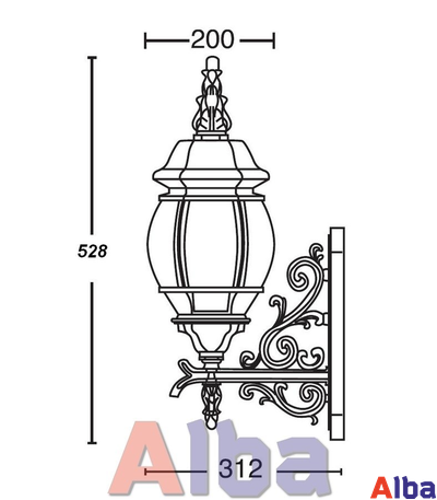 Садово парковый светильник America 401-06w