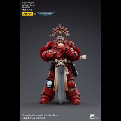 Салюс, ветеран Кровавых Ангелов (Warhammer 40k) - КОЛЛЕКЦИОННАЯ ФИГУРКА 1/18 Blood Angels Veteran Salus (JT3389) - JOYTOY