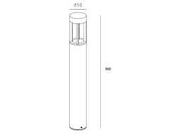 Светильник ландшафтный BRISBANE 900  LED 7W
