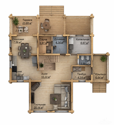 «Банный Рай»  131,75 м²