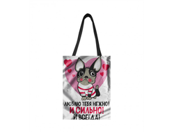 Сумка-шоппер для влюбленных, на 14 февраля №11