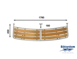 Транцевая площадка Batsystem PM1803530 1780 x 450 мм, 9519037418