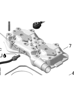 Крышка головки блока цилиндров оригинал BRP 420623298 для BRP LYNX/Ski-Doo