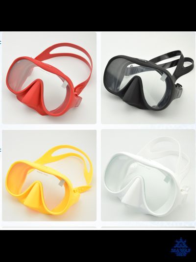 Маска для дайвинга Keep Diving моно frameless черная