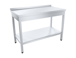 Стол разделочный ПищТех ПРОФИ НТ AISI304 1200х600 мм, полка сплош. нерж.