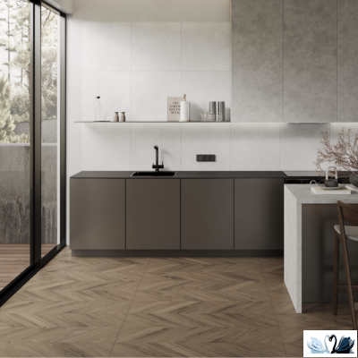 Керамогранит Laparet Вуд Латина Браун Шеврон\Wood latina brown chevron Кarving MR 60х120 см коричневый матовый карвинг