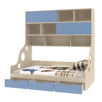 Кровать Дельта-21.02 с антресолью  (цвета в ассортименте) 1,2м