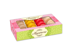 Пирожное «Macarons» 25г*25шт (коробка) 100% миндальная мука