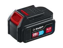 Аккумуляторная батарея ЗУБР Профессионал 20В, Li-Ion, 4Ач, тип T7 (ST7-20-4)