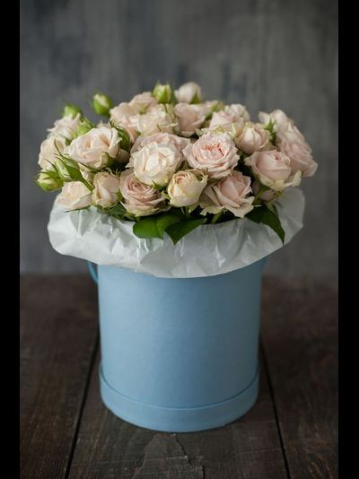 Моно букет "Нежные Грезы" от 9 до 39 веток кустовой розы