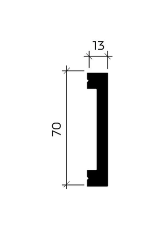 Плинтус 6.51.363 - 70*13*2000мм